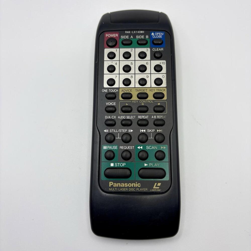 Panasonic RAK-LX140WH Multi Laser Disc Player Remote Control OEM Tested